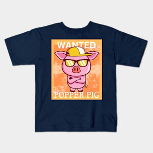 My Popper Pig - Gift - Vintage Summer Kids T-Shirt